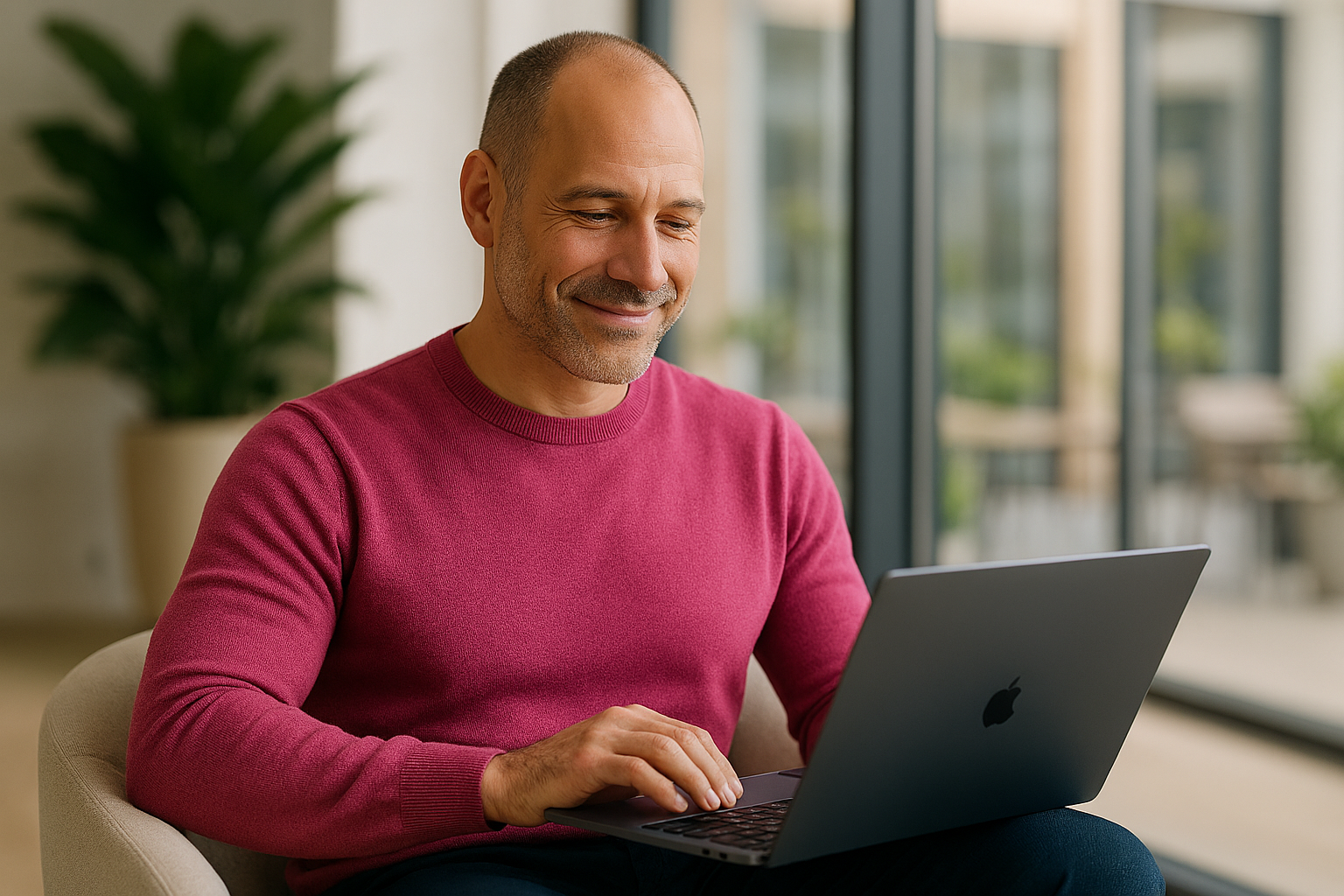 crea una foto profesional de una persona usando un